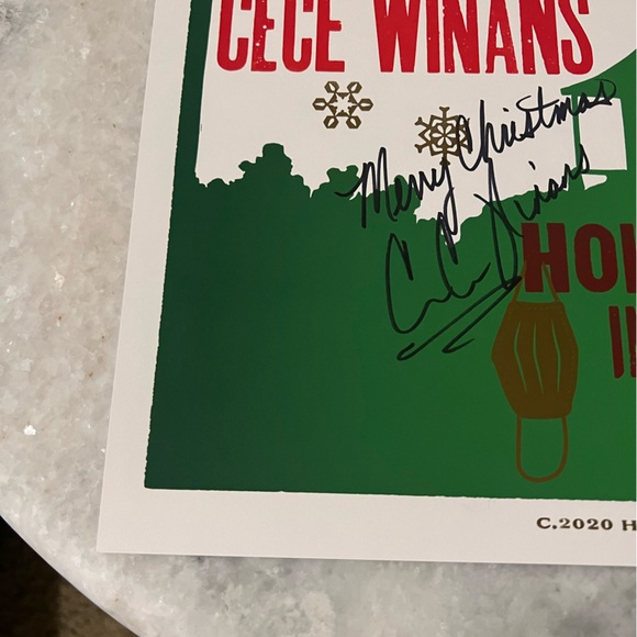 Autographed Hatch Poster Vince Gil, Amy Grant, Cece Winans Christmas at Home ‘20 - Picture 3 of 7